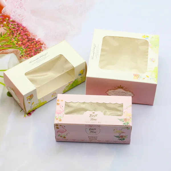 Custom window cake boxes wholesale